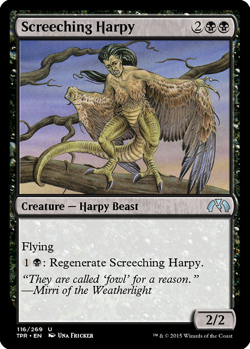 Screeching Harpy highlighted card art