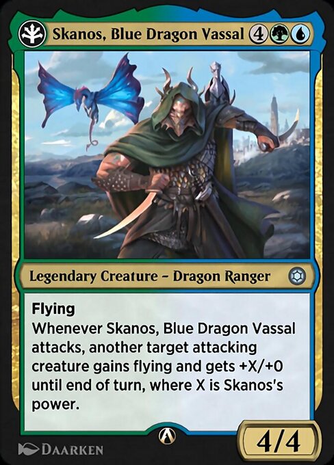 Skanos, Blue Dragon Vassal highlighted card art