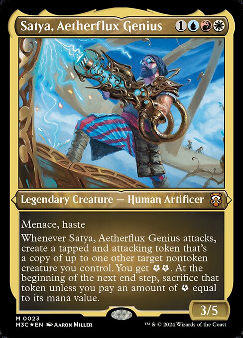 Satya, Aetherflux Genius from Modern Horizons 3 Commander