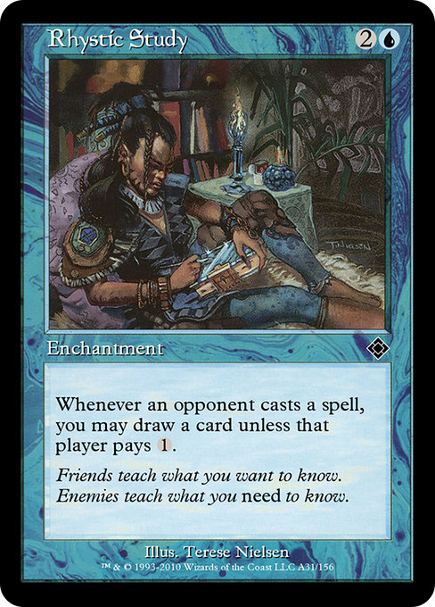 Rhystic Study from Magic Online Theme Decks