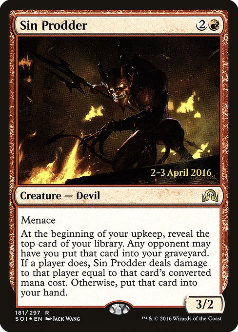 Sin Prodder from Shadows over Innistrad Promos