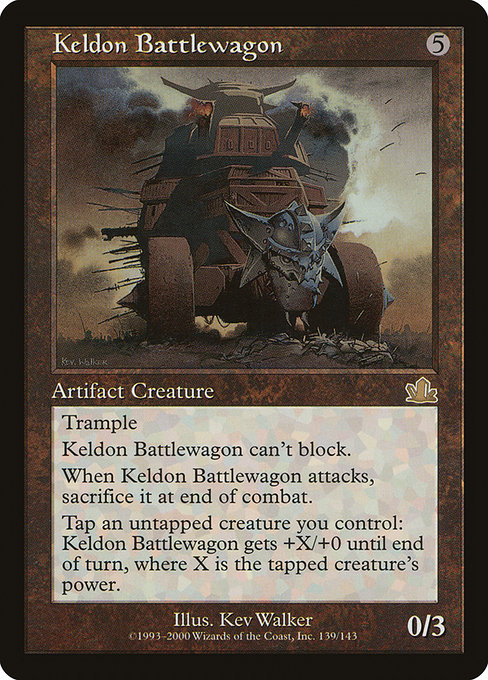 Keldon Battlewagon highlighted card art