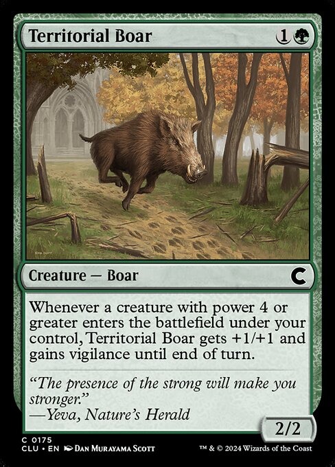 Territorial Boar highlighted card art