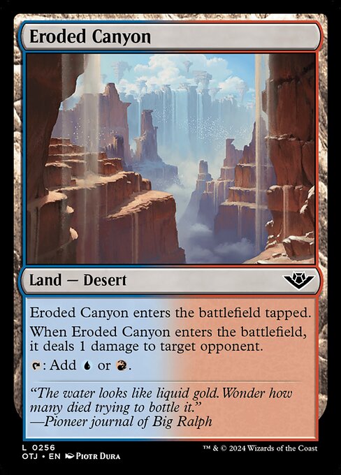Eroded Canyon highlighted card art