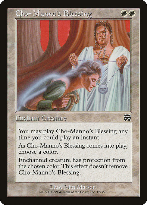 Cho-Manno's Blessing highlighted card art