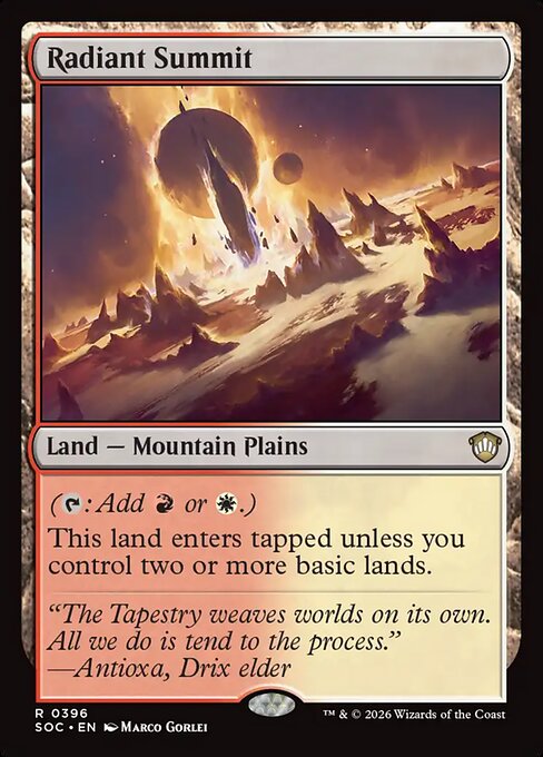 Radiant Summit from Secrets of Strixhaven Commander