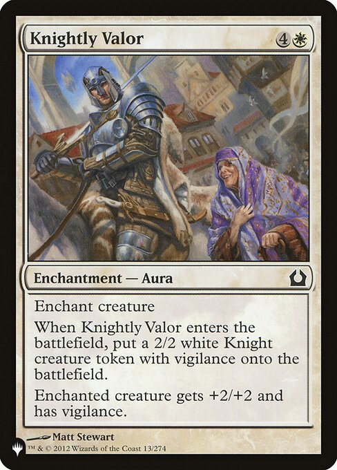 Knightly Valor from The List