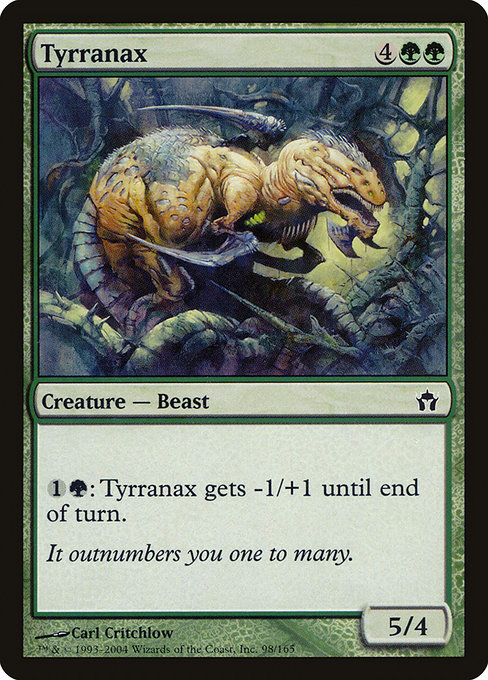 Tyrranax highlighted card art