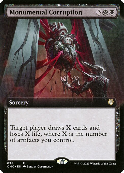 Monumental Corruption from Phyrexia: All Will Be One Commander