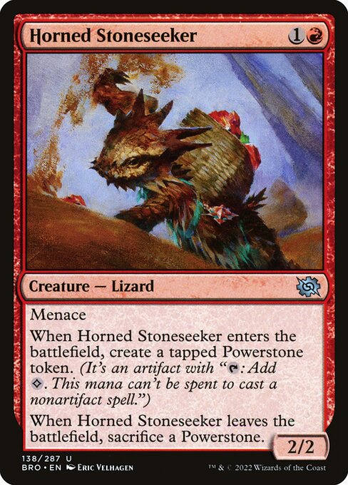 Horned Stoneseeker highlighted card art