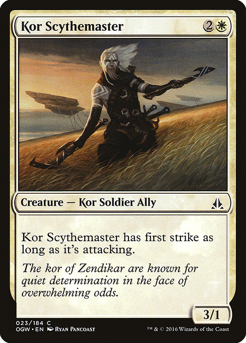 Kor Scythemaster highlighted card art