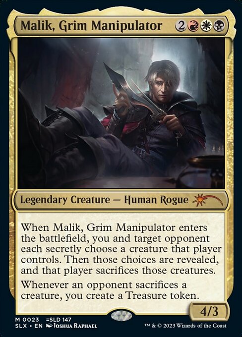 Malik, Grim Manipulator highlighted card art