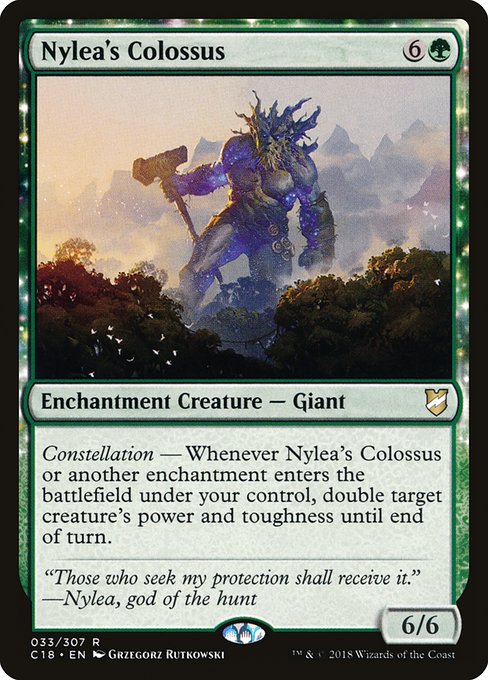 Nylea's Colossus from Commander 2018