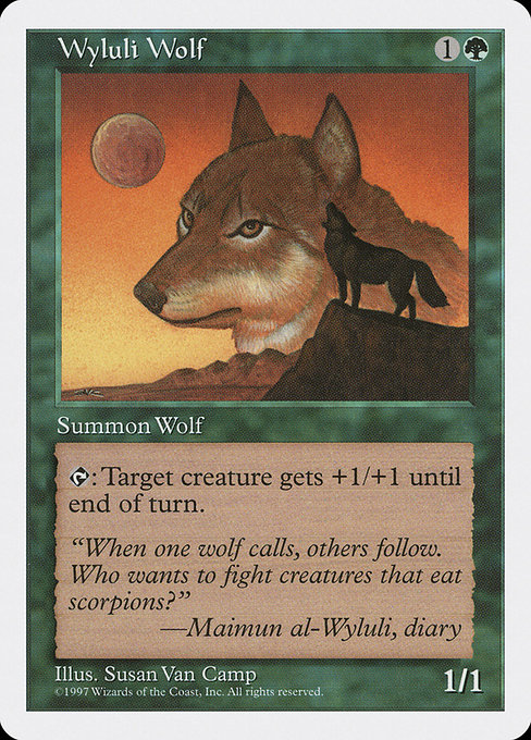 Wyluli Wolf from Fifth Edition