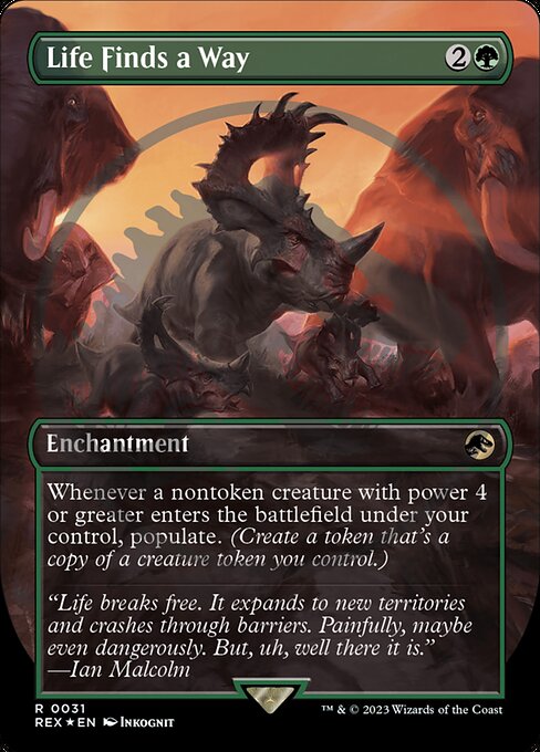 Life Finds a Way highlighted card art