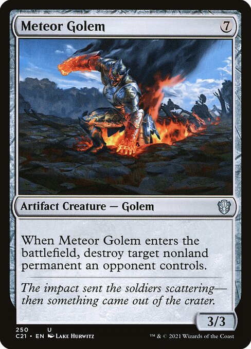 Meteor Golem from Commander 2021