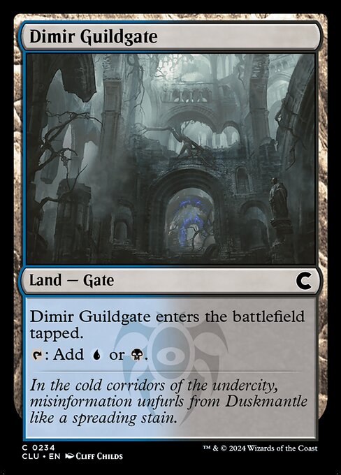 Dimir Guildgate from Ravnica: Clue Edition