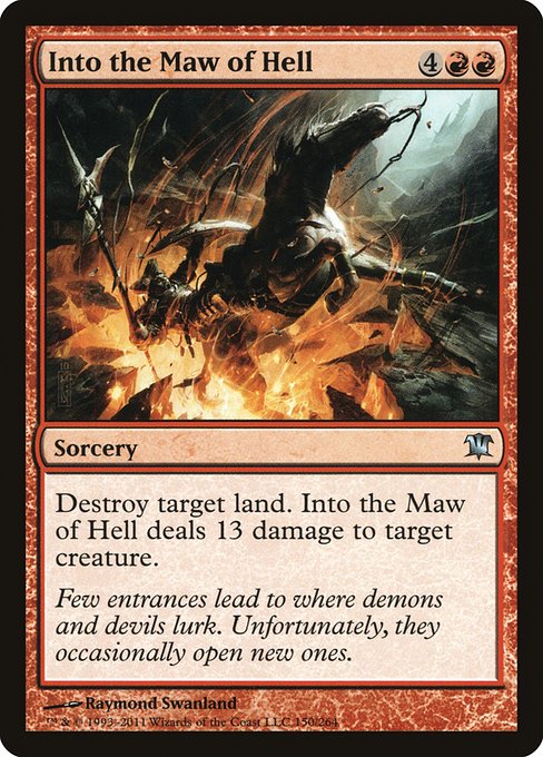 Into the Maw of Hell highlighted card art