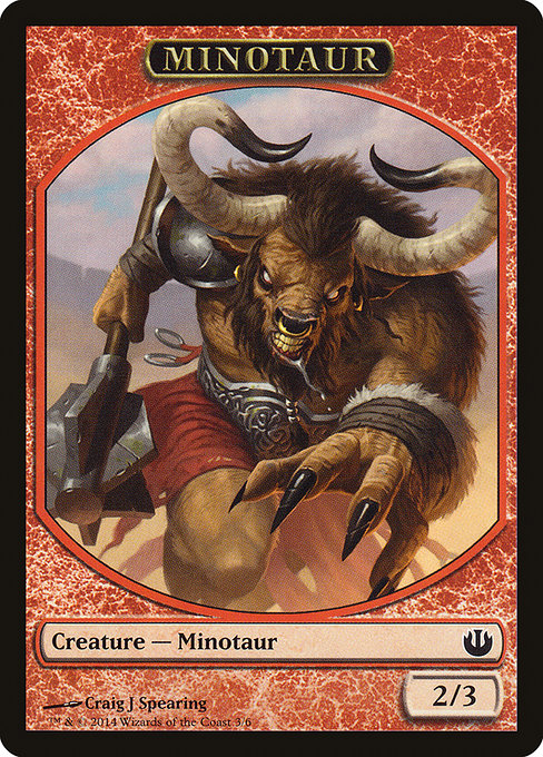 Minotaur from Journey into Nyx Tokens
