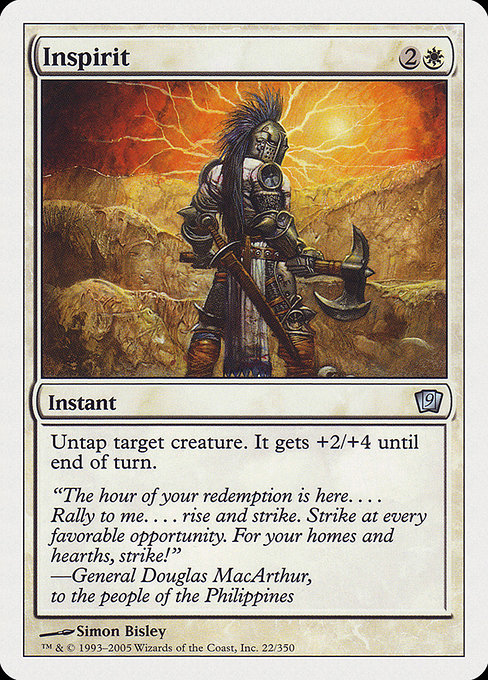 Inspirit highlighted card art