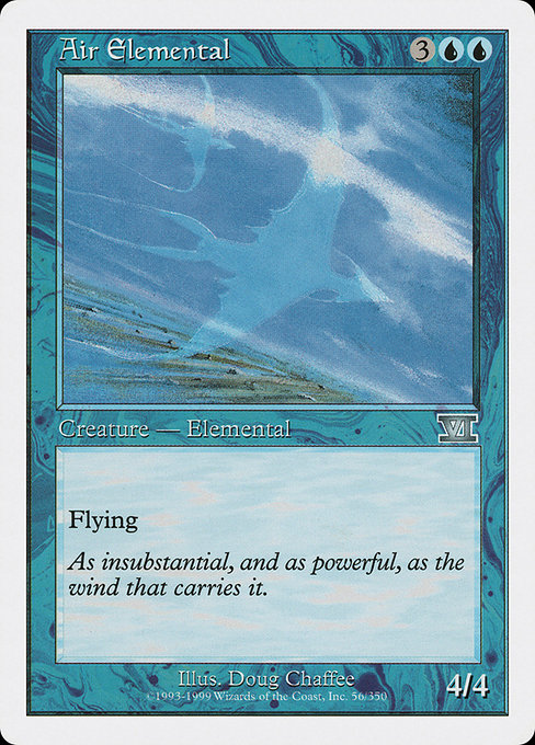 Air Elemental from Classic Sixth Edition
