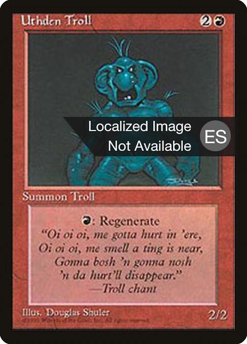 Uthden Troll from Fourth Edition Foreign Black Border