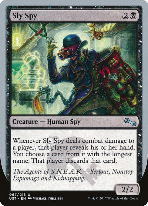 Sly Spy highlighted card art