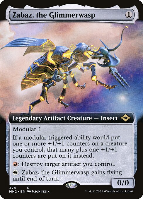 Zabaz, the Glimmerwasp from Modern Horizons 2