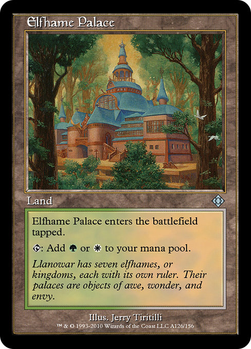 Elfhame Palace from Magic Online Theme Decks