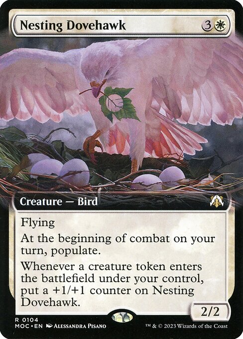 Nesting Dovehawk highlighted card art