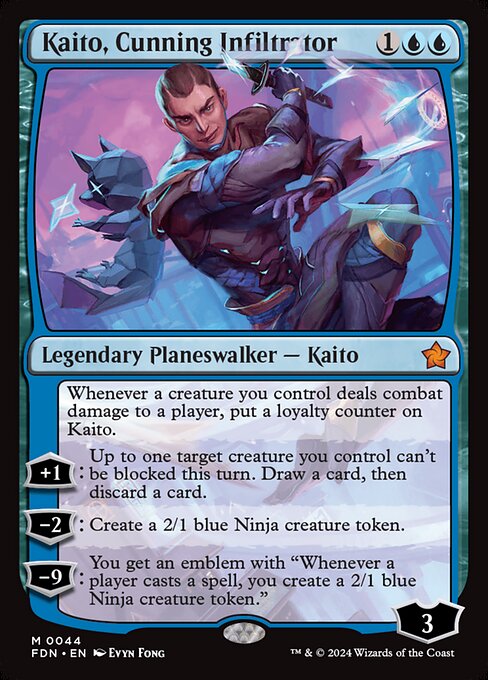 Kaito, Cunning Infiltrator highlighted card art