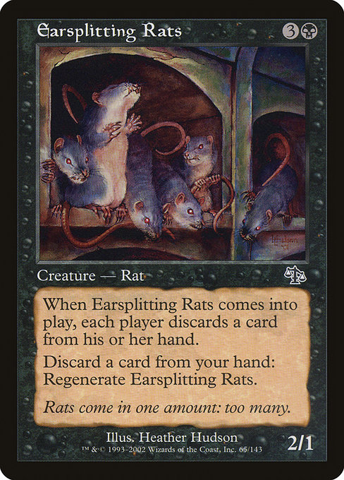 Earsplitting Rats highlighted card art