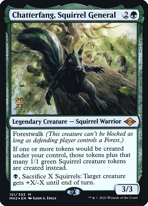Chatterfang, Squirrel General from Modern Horizons 2 Promos