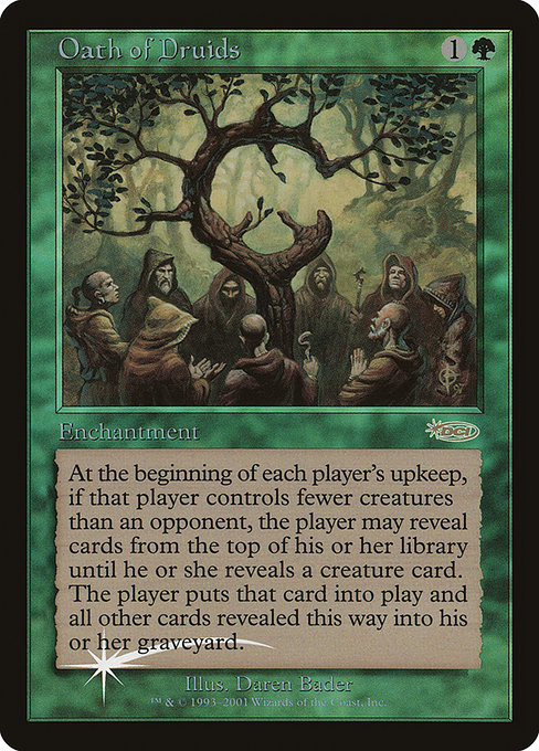 Oath of Druids from Judge Gift Cards 2001