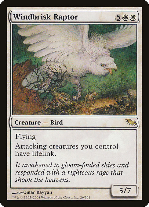 Windbrisk Raptor highlighted card art
