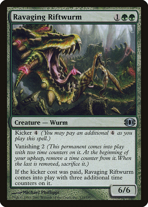 Ravaging Riftwurm highlighted card art