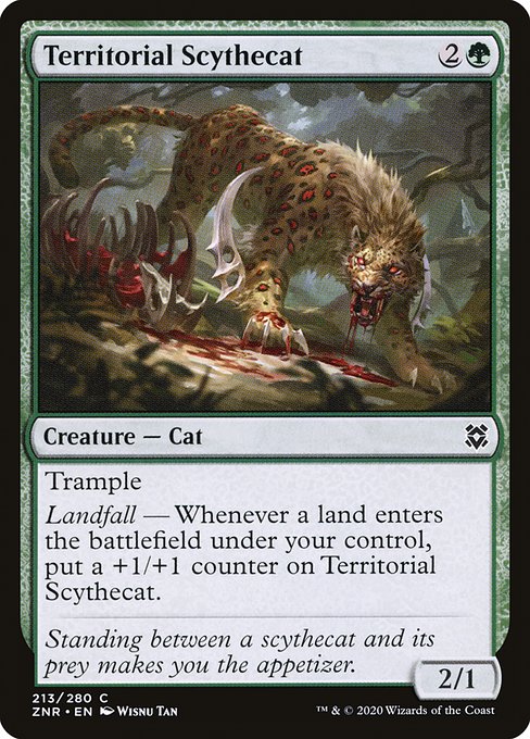 Territorial Scythecat from Zendikar Rising