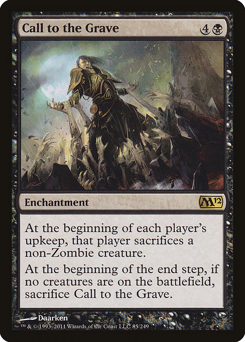 Call to the Grave highlighted card art