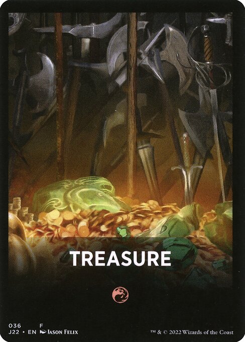 Treasure highlighted card art
