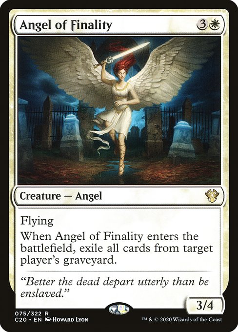 Angel of Finality from Commander 2020