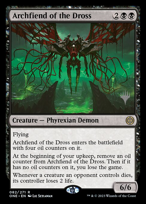 Archfiend of the Dross from Phyrexia: All Will Be One Promos