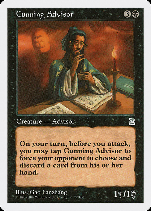 Cunning Advisor highlighted card art