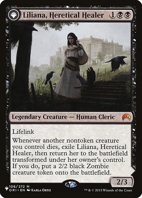 Liliana, Heretical Healer // Liliana, Defiant Necromancer from The List