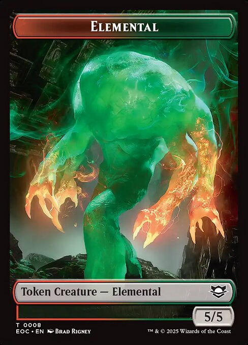 Elemental highlighted card art