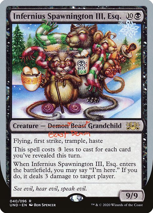 Infernius Spawnington III, Esq. from Unsanctioned