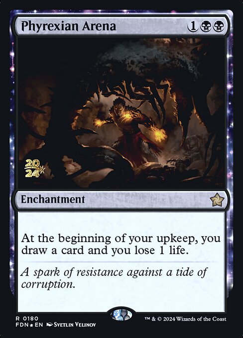 Phyrexian Arena from Foundations Promos