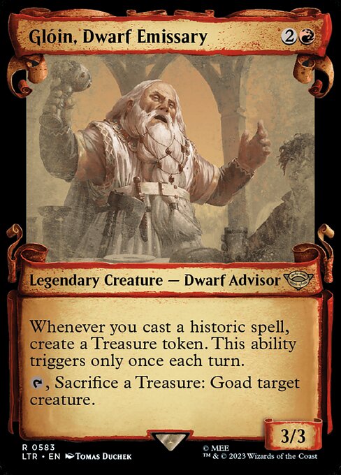 Glóin, Dwarf Emissary highlighted card art