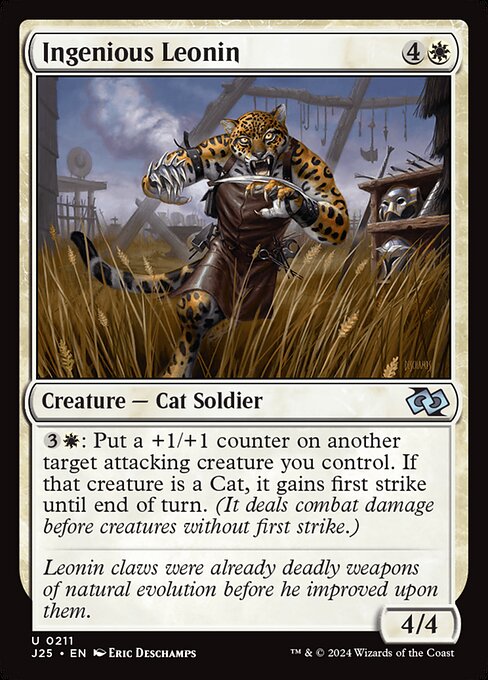 Ingenious Leonin highlighted card art
