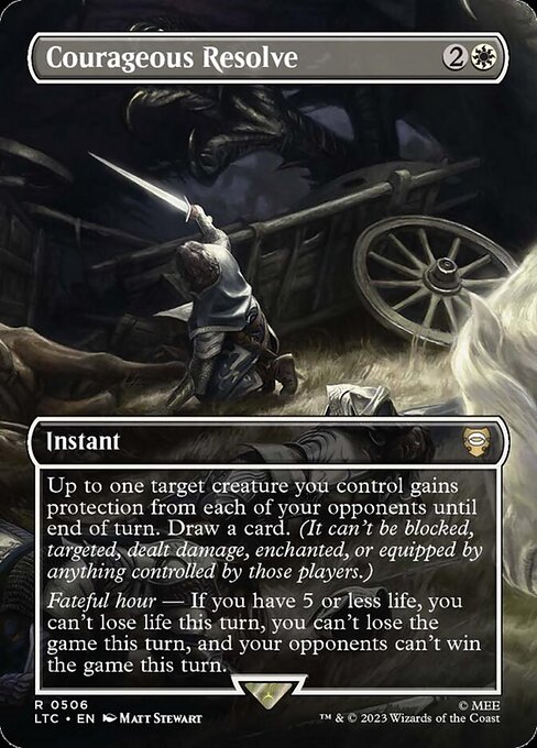 Courageous Resolve highlighted card art