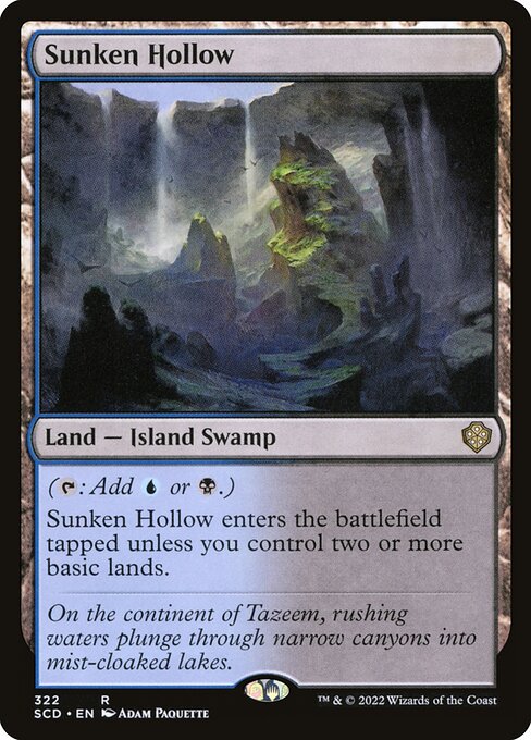 Sunken Hollow from Starter Commander Decks